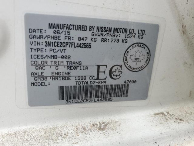 Photo 11 VIN: 3N1CE2CP7FL442565 - NISSAN VERSA NOTE 