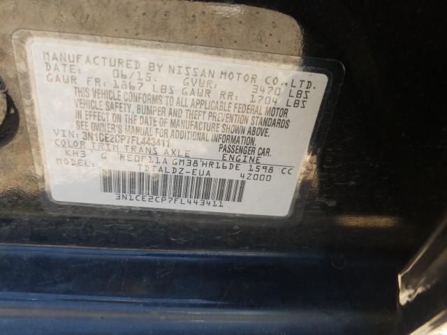 Photo 9 VIN: 3N1CE2CP7FL443411 - NISSAN VERSA NOTE 