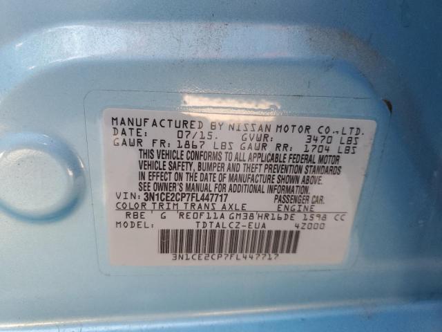 Photo 11 VIN: 3N1CE2CP7FL447717 - NISSAN VERSA 