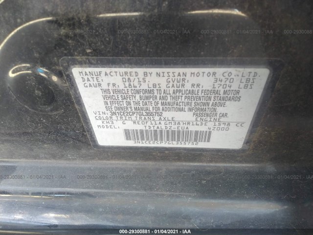 Photo 8 VIN: 3N1CE2CP7GL355752 - NISSAN VERSA NOTE 