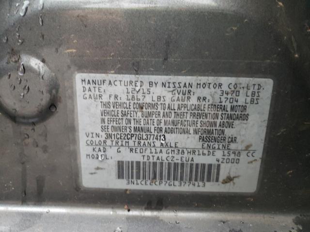 Photo 9 VIN: 3N1CE2CP7GL377413 - NISSAN VERSA NOTE 