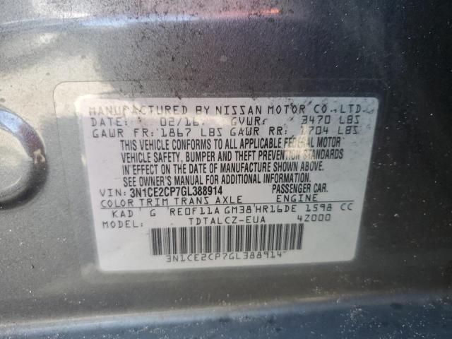 Photo 9 VIN: 3N1CE2CP7GL388914 - NISSAN VERSA NOTE 