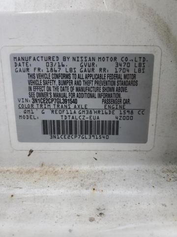 Photo 11 VIN: 3N1CE2CP7GL391540 - NISSAN VERSA NOTE 