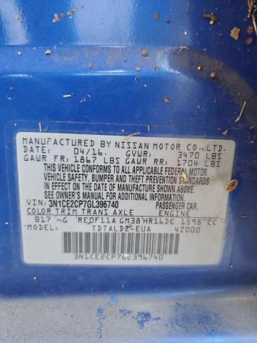 Photo 13 VIN: 3N1CE2CP7GL396740 - NISSAN VERSA NOTE 