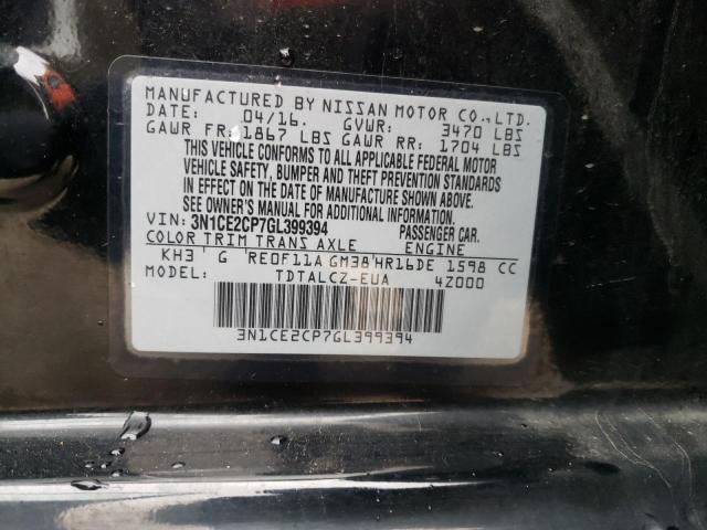 Photo 9 VIN: 3N1CE2CP7GL399394 - NISSAN VERSA NOTE 