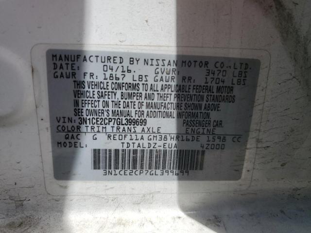 Photo 11 VIN: 3N1CE2CP7GL399699 - NISSAN VERSA NOTE 