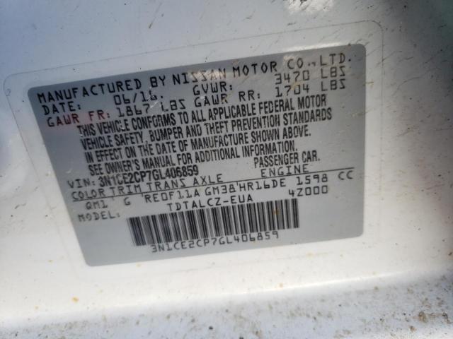 Photo 11 VIN: 3N1CE2CP7GL406859 - NISSAN VERSA NOTE 