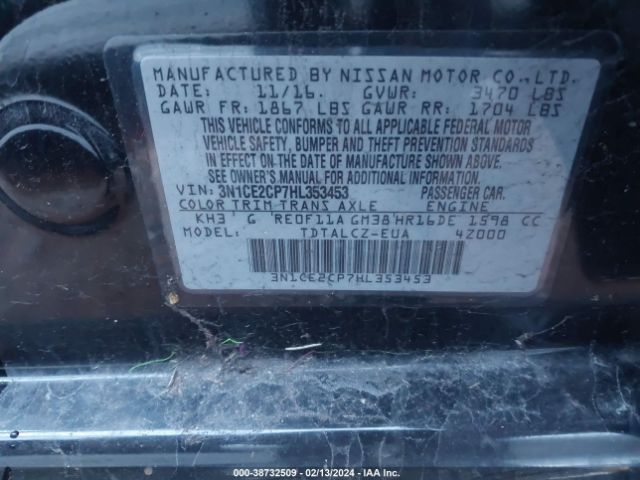 Photo 8 VIN: 3N1CE2CP7HL353453 - NISSAN VERSA NOTE 