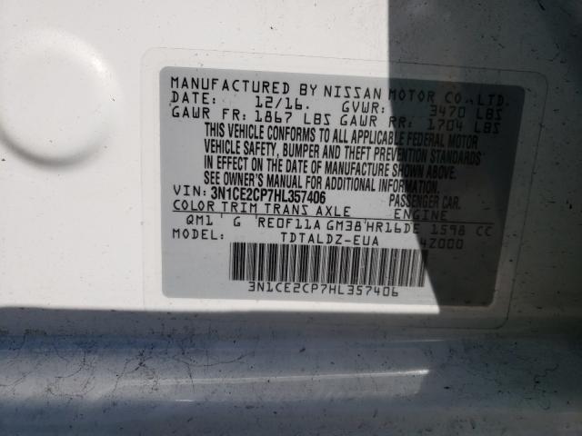 Photo 9 VIN: 3N1CE2CP7HL357406 - NISSAN VERSA NOTE 