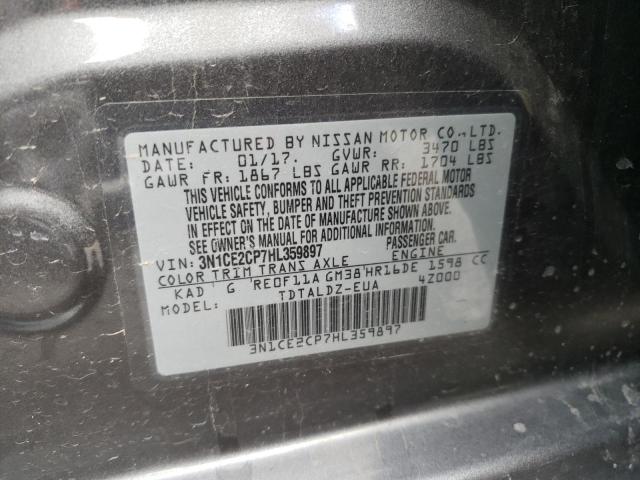 Photo 9 VIN: 3N1CE2CP7HL359897 - NISSAN VERSA NOTE 