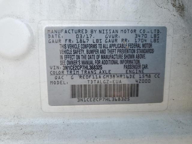 Photo 11 VIN: 3N1CE2CP7HL368325 - NISSAN VERSA NOTE 