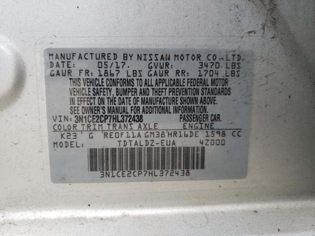 Photo 9 VIN: 3N1CE2CP7HL372438 - NISSAN VERSA NOTE 