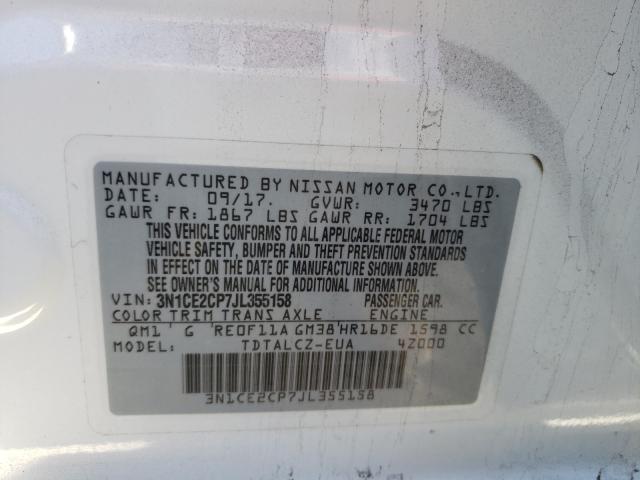 Photo 9 VIN: 3N1CE2CP7JL355158 - NISSAN VERSA NOTE 