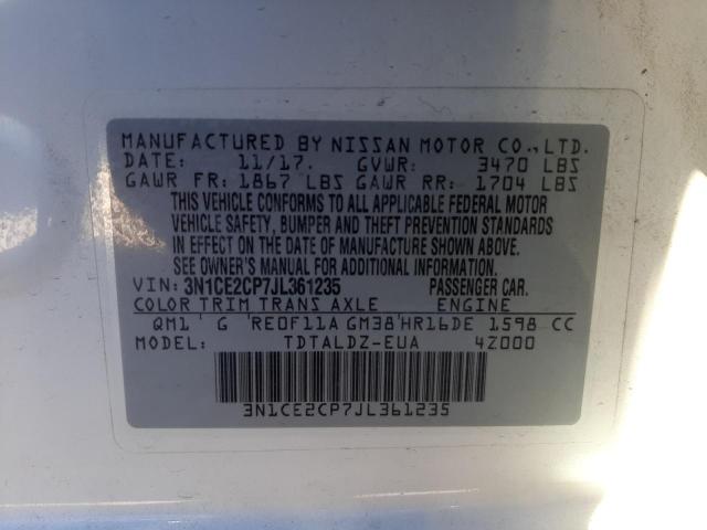 Photo 11 VIN: 3N1CE2CP7JL361235 - NISSAN VERSA NOTE 