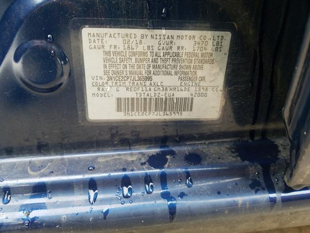 Photo 9 VIN: 3N1CE2CP7JL365995 - NISSAN VERSA NOTE 