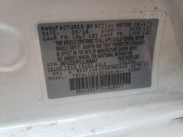 Photo 9 VIN: 3N1CE2CP7JL368847 - NISSAN VERSA NOTE 