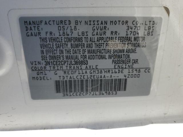 Photo 11 VIN: 3N1CE2CP7JL369853 - NISSAN VERSA 