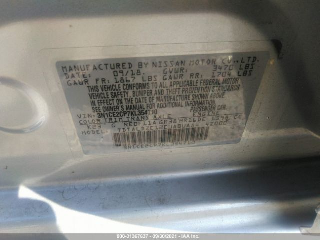 Photo 8 VIN: 3N1CE2CP7KL354710 - NISSAN VERSA NOTE 