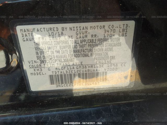 Photo 8 VIN: 3N1CE2CP7KL356487 - NISSAN VERSA NOTE 