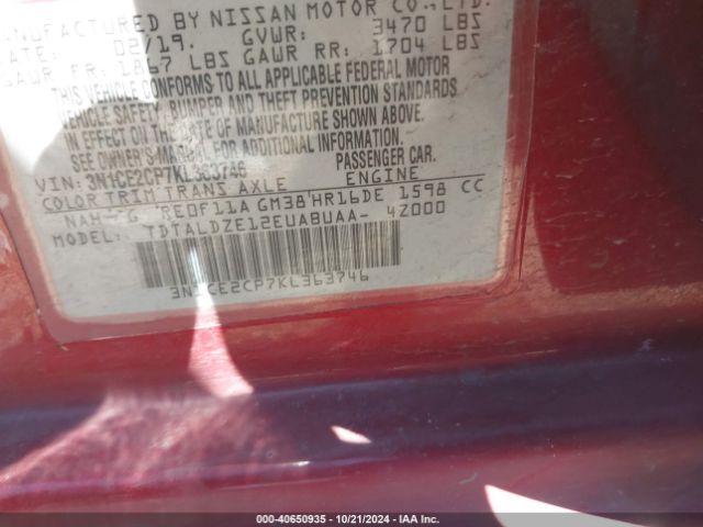 Photo 8 VIN: 3N1CE2CP7KL363746 - NISSAN VERSA NOTE 