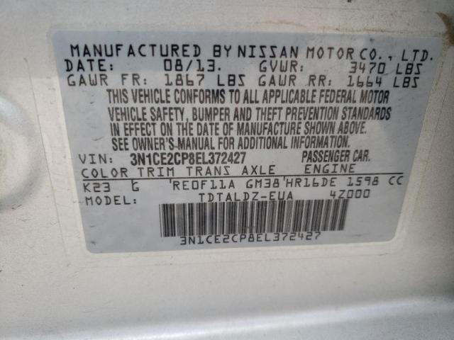 Photo 9 VIN: 3N1CE2CP8EL372427 - NISSAN VERSA 