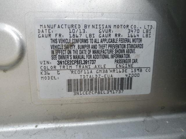 Photo 11 VIN: 3N1CE2CP8EL391737 - NISSAN VERSA NOTE 