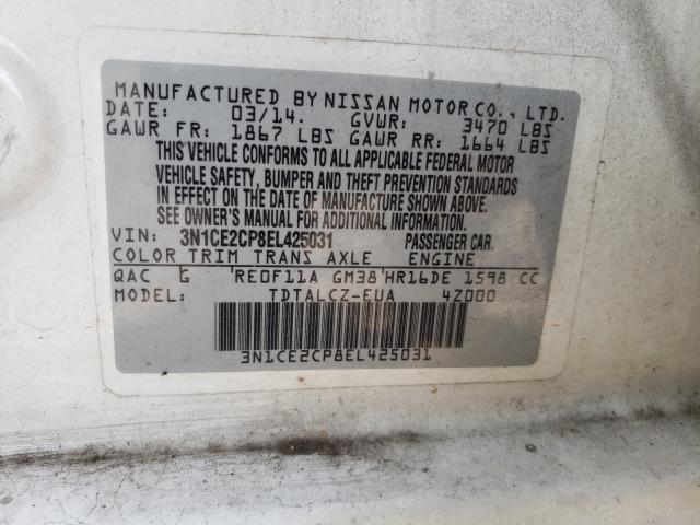 Photo 9 VIN: 3N1CE2CP8EL425031 - NISSAN VERSA NOTE 