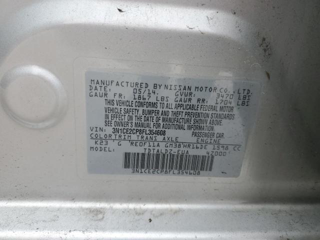 Photo 11 VIN: 3N1CE2CP8FL354608 - NISSAN VERSA 
