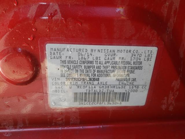 Photo 9 VIN: 3N1CE2CP8FL363048 - NISSAN VERSA NOTE 