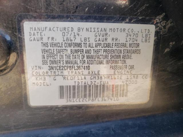 Photo 11 VIN: 3N1CE2CP8FL367410 - NISSAN VERSA 