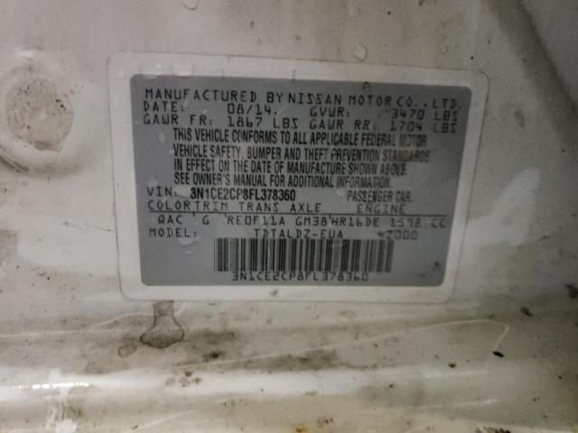 Photo 9 VIN: 3N1CE2CP8FL378360 - NISSAN VERSA NOTE 