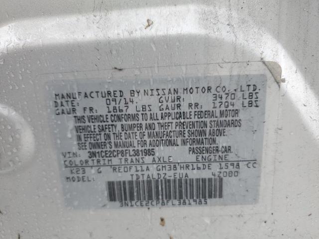 Photo 11 VIN: 3N1CE2CP8FL381985 - NISSAN VERSA NOTE 