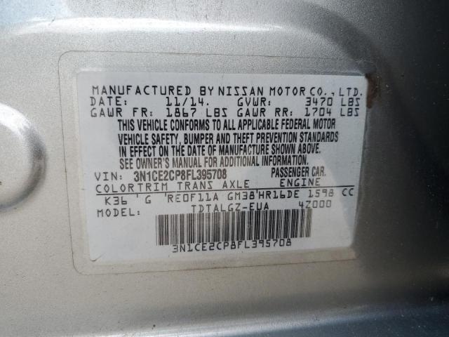 Photo 11 VIN: 3N1CE2CP8FL395708 - NISSAN VERSA NOTE 