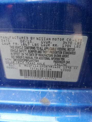 Photo 11 VIN: 3N1CE2CP8FL417741 - NISSAN VERSA 