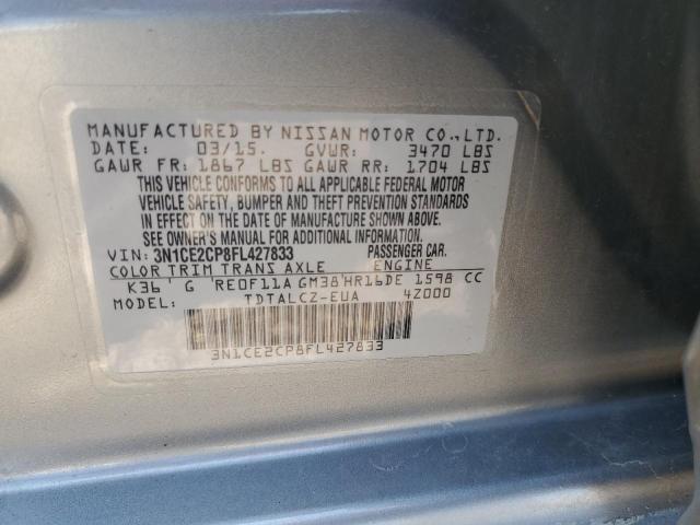 Photo 11 VIN: 3N1CE2CP8FL427833 - NISSAN VERSA NOTE 