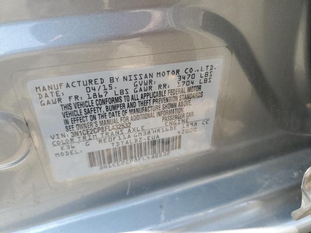 Photo 12 VIN: 3N1CE2CP8FL432532 - NISSAN VERSA 