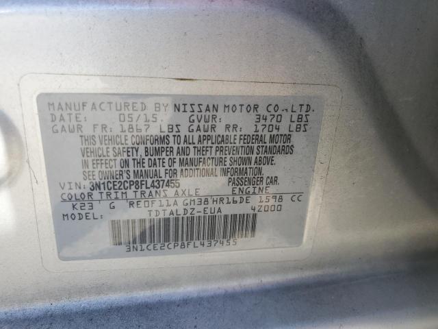 Photo 12 VIN: 3N1CE2CP8FL437455 - NISSAN VERSA NOTE 