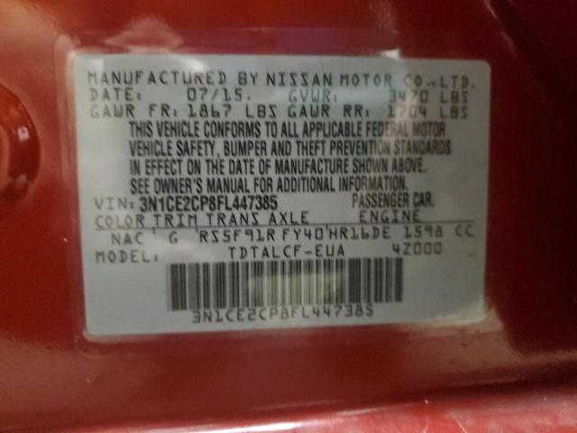 Photo 11 VIN: 3N1CE2CP8FL447385 - NISSAN VERSA NOTE 