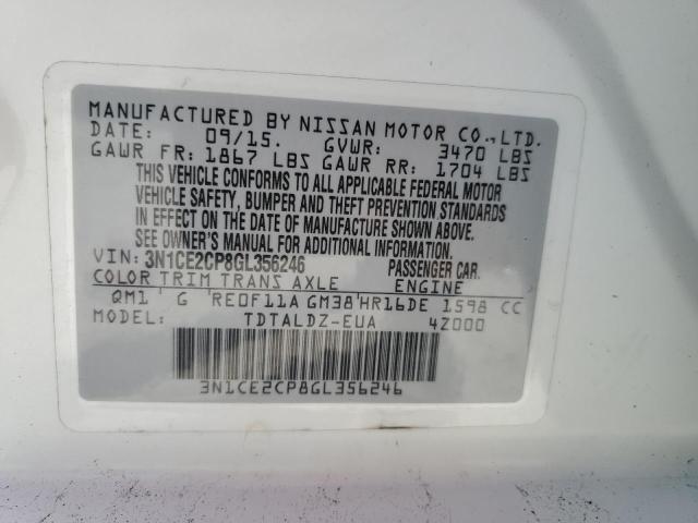 Photo 11 VIN: 3N1CE2CP8GL356246 - NISSAN VERSA NOTE 