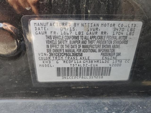 Photo 12 VIN: 3N1CE2CP8GL359258 - NISSAN VERSA 