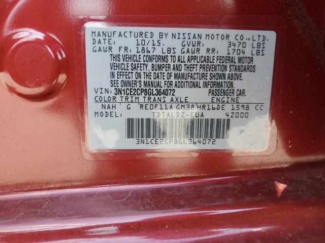 Photo 12 VIN: 3N1CE2CP8GL364072 - NISSAN VERSA NOTE 