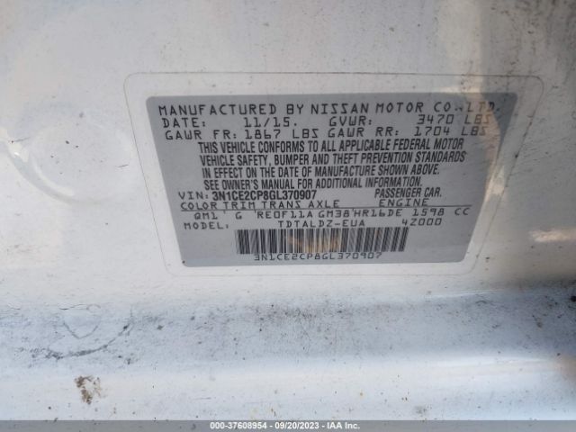 Photo 8 VIN: 3N1CE2CP8GL370907 - NISSAN VERSA NOTE 