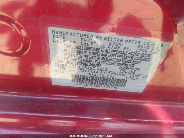 Photo 8 VIN: 3N1CE2CP8GL399792 - NISSAN VERSA NOTE 