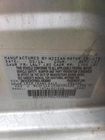 Photo 12 VIN: 3N1CE2CP8GL403582 - NISSAN VERSA NOTE 