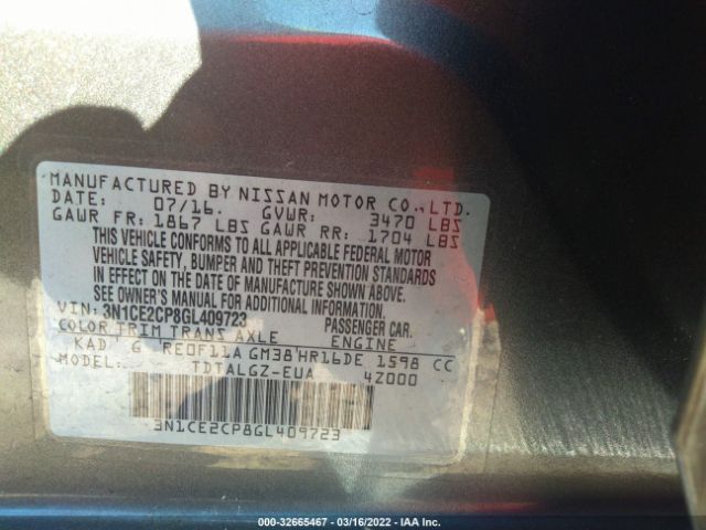 Photo 8 VIN: 3N1CE2CP8GL409723 - NISSAN VERSA NOTE 