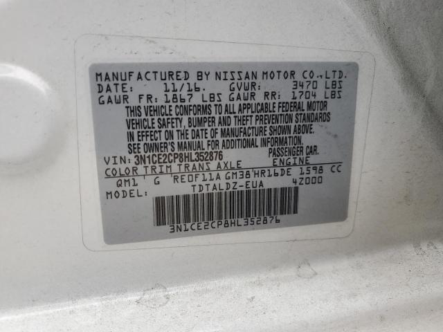 Photo 11 VIN: 3N1CE2CP8HL352876 - NISSAN VERSA NOTE 