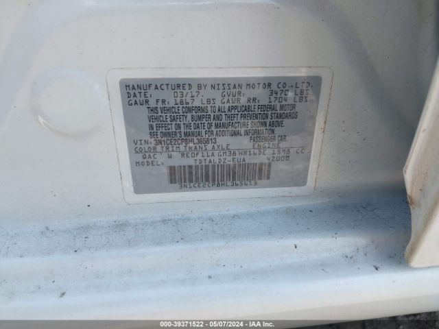 Photo 8 VIN: 3N1CE2CP8HL365613 - NISSAN VERSA NOTE 