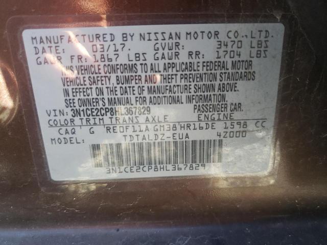 Photo 11 VIN: 3N1CE2CP8HL367829 - NISSAN VERSA NOTE 