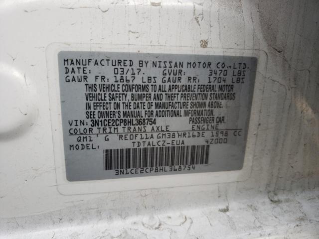 Photo 9 VIN: 3N1CE2CP8HL368754 - NISSAN VERSA NOTE 