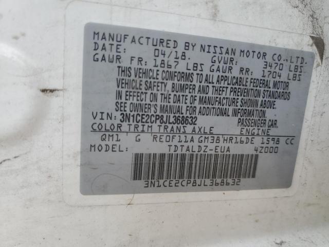 Photo 11 VIN: 3N1CE2CP8JL368632 - NISSAN VERSA 